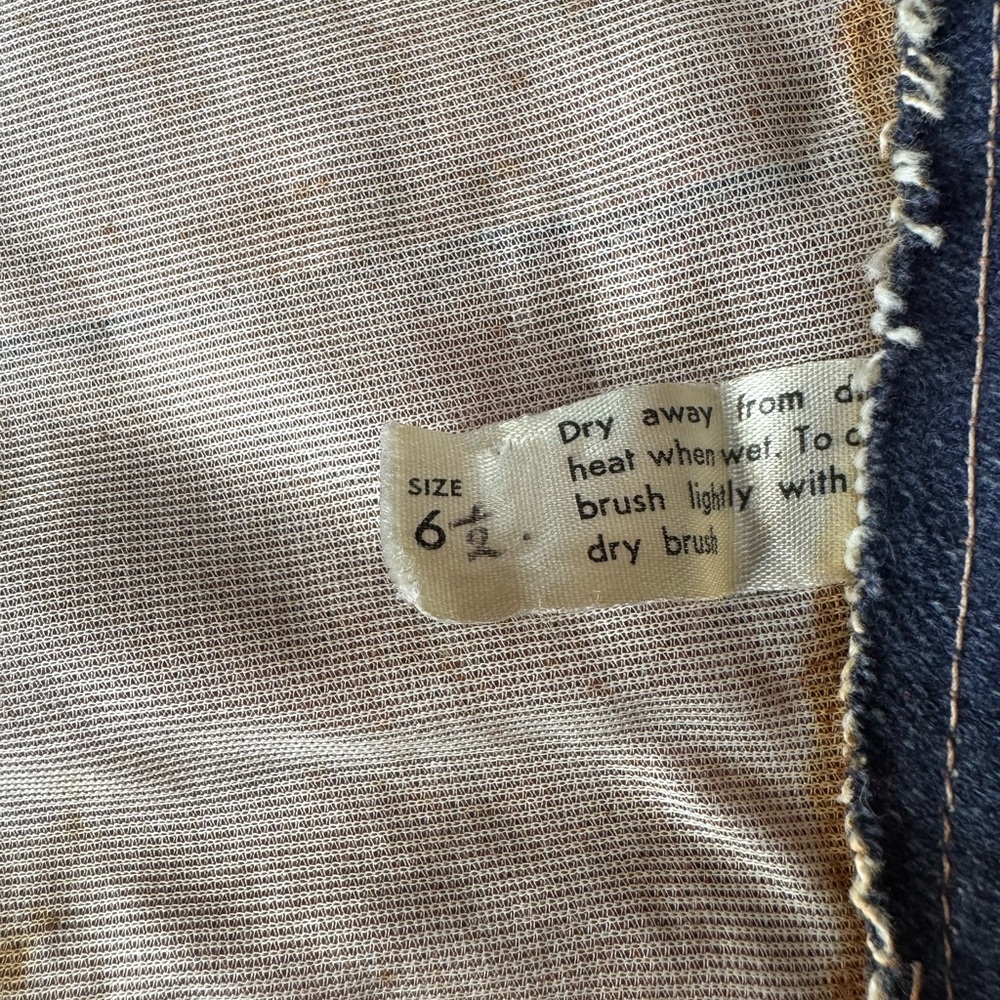 Vintage 1969 Platform Denim Knee-High Boots from London size 8 1/2 - Picture 7 of 12